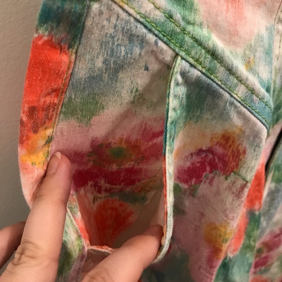 Vintage High Waist Floral Bermuda Shorts Small XS - Picture 5 of 8